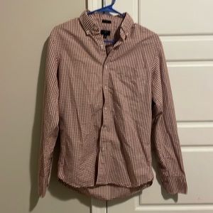 Crew Buttondown Crimson/cream